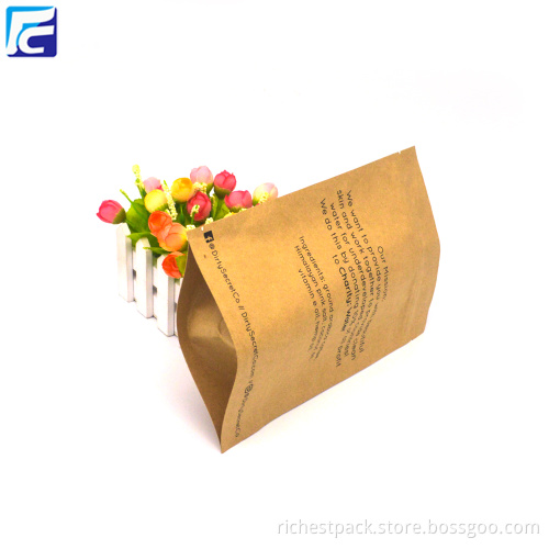 Heat seal colored aluminum foil Kraft coffee bag